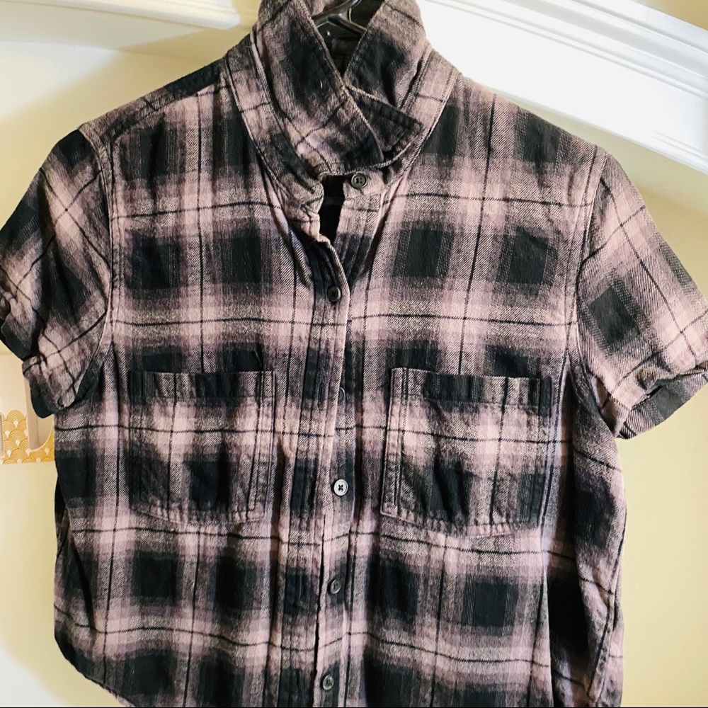 Plaid crop top